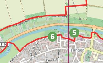Von Bissingen nach Bietigheim wandern