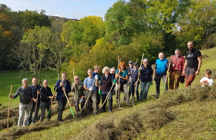 Landschaftspflege im Naturdenkmal Bleiche